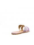 Slide in mixed materials for women