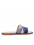 Slide in mixed materials for women