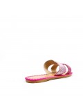 Slide in mixed materials for women