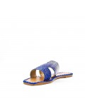 Slide in mixed materials for women