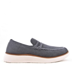 Comfort shoe in mixed materials for men