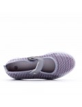 Comfort shoe in mixed materials for women