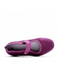Comfort shoe in mixed materials for women