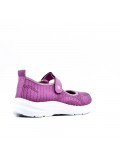 Comfort shoe in mixed materials for women