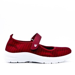 Comfort shoe in mixed materials for women