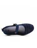 Comfort shoe in mixed materials for women