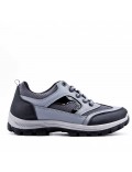 Zapatilla con cordones de piel sintética para hombre