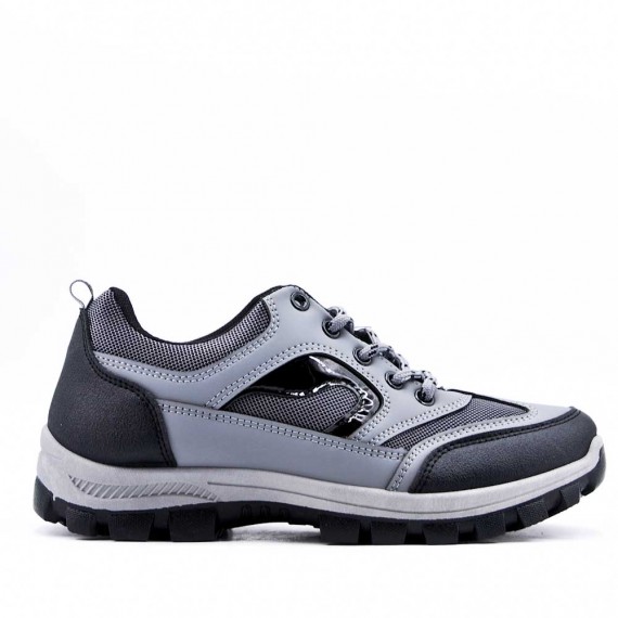 Zapatilla con cordones de piel sintética para hombre