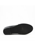 Mocassin fille noir à frange