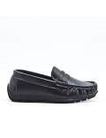 Kid's moccasin with faux leather strap