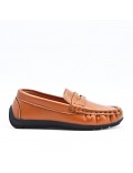 Kid's moccasin with faux leather strap
