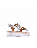 Women's sandals rhinestone in faux leather