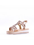 Women's sandals rhinestone in faux leather