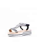 Women's sandals rhinestone in faux leather