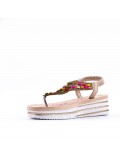 Women's sandals rhinestone in faux leather