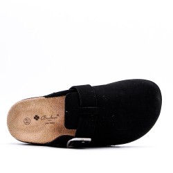 Men's mixed material Boston slippers