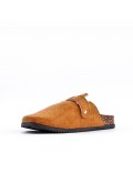 Men's mixed material Boston slippers