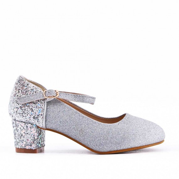 Sandale fille à petit talon 