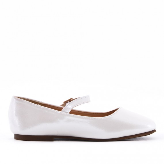 Ballerine fille en simili cuir 