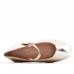 Girl's ballerina in faux leather