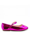 Ballerine fille en simili cuir 