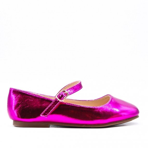 Ballerine fille en simili cuir 