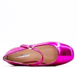 Ballerine fille en simili cuir 