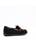 Moccasin in faux suede