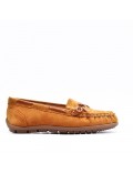 Moccasin in faux suede