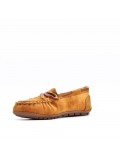 Moccasin in faux suede