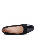 Two-material low heel pump