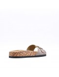 Man sandal in faux leather
