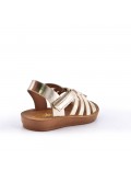 Girl's faux leather sandal