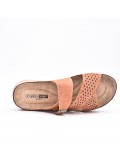 Large Size 38-43 - Wedge comfort sandal in faux leather for women