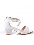 Girl's mixed materials sandal