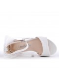 Girl's mixed materials sandal