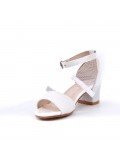 Girl's mixed materials sandal