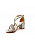 Girl's mixed materials sandal