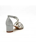 Girl's mixed materials sandal