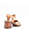 Faux leather heeled sandal