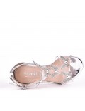 Girl's mixed materials sandal