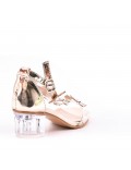 Girl's mixed materials sandal