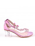Girl's mixed materials sandal