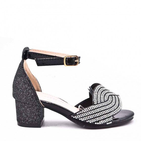 Girl's mixed materials sandal