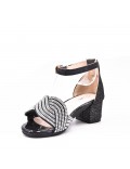 Girl's mixed materials sandal