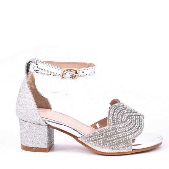 Girl's mixed materials sandal