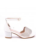 Girl's mixed materials sandal