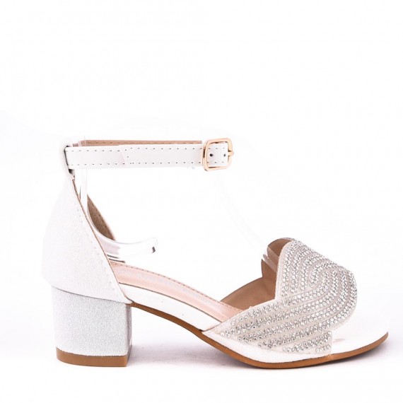 Girl's mixed materials sandal