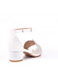 Girl's mixed materials sandal