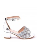 Girl's mixed materials sandal